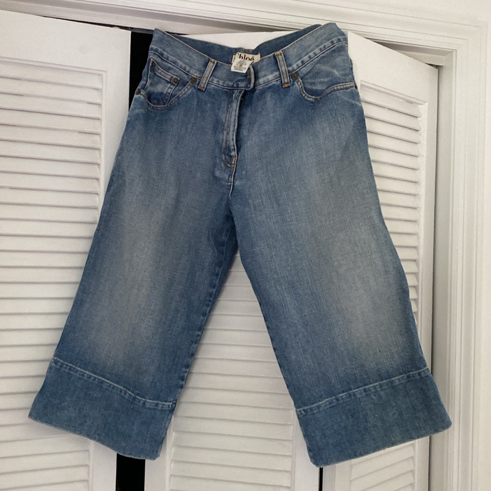 Chloe Denim Shorts Culottes Small FR 36